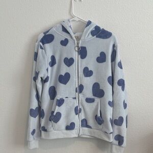 Kids Blue Heart Hoodie